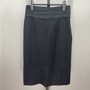 NEW Moschino Skirt Womens 8 black pencil straight designer classic